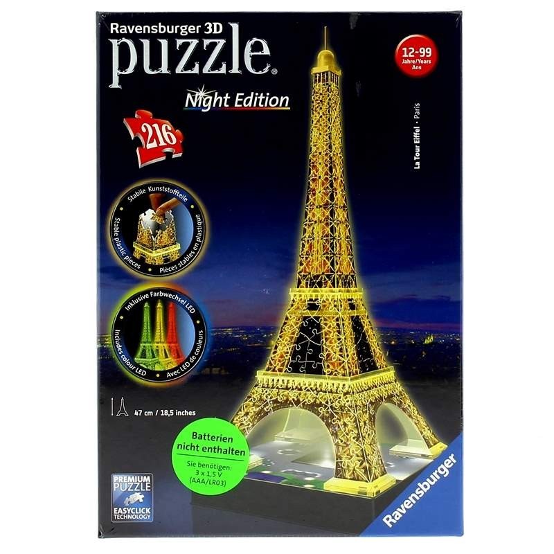 Puzzle Torre Eiffel con Luz - Superjuguete