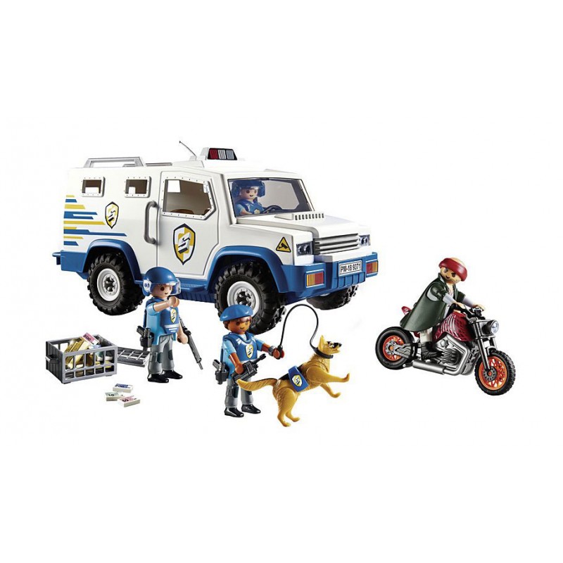 playmobil coche blindado