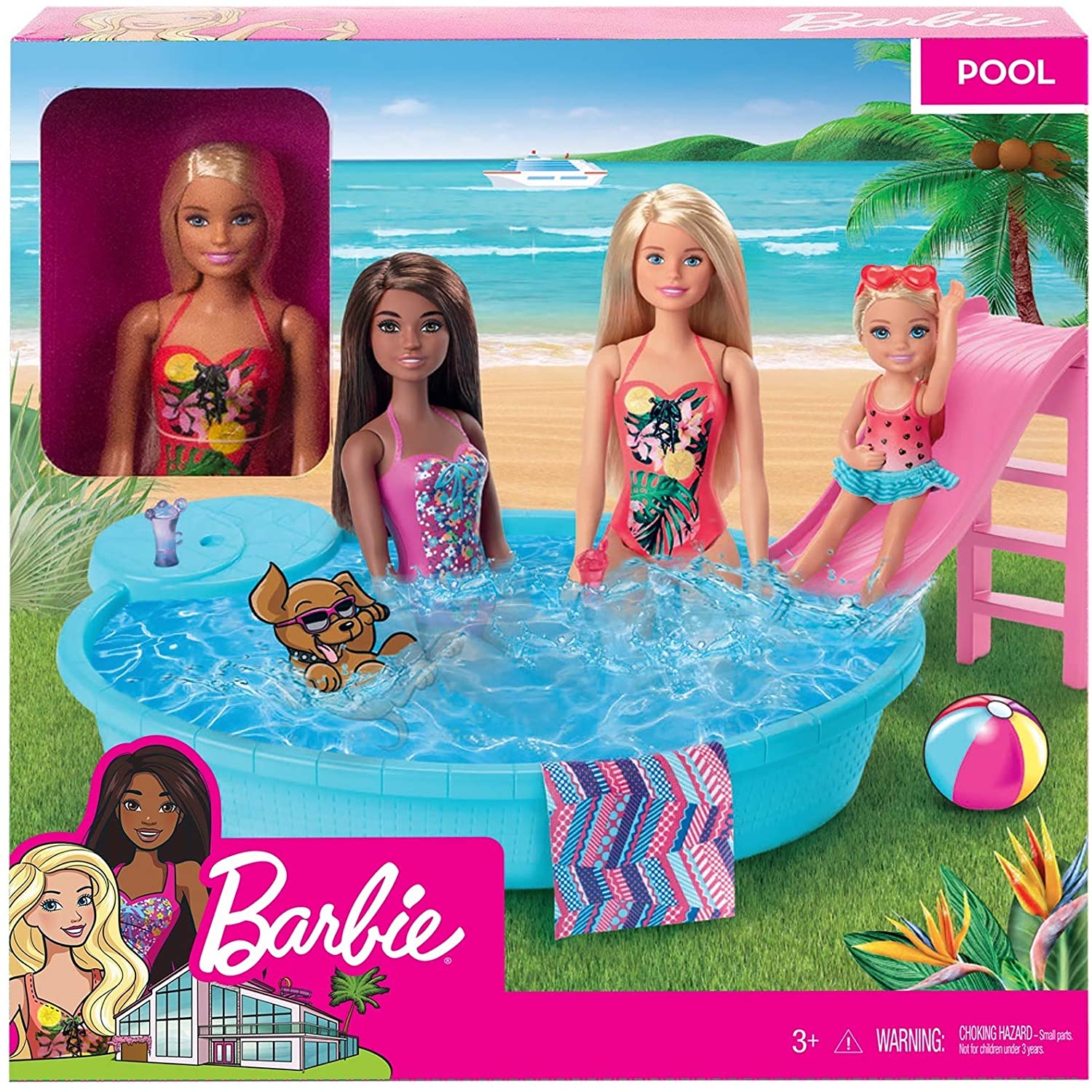 Despertar Dispuesto Mira Barbie con Piscina - Superjuguete Montoro