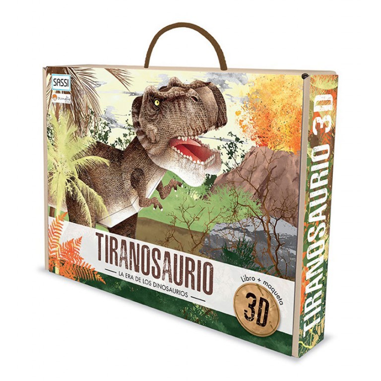La era de los dinosaurios. Tiranosaurio - Libro + Maqueta 3D - Superjuguete  Montoro