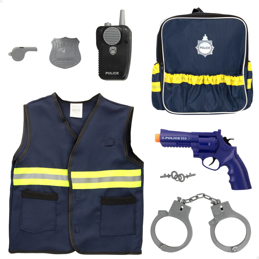 Kit de policía c/mochila y accesorios Power Action Police - Superjuguete  Montoro